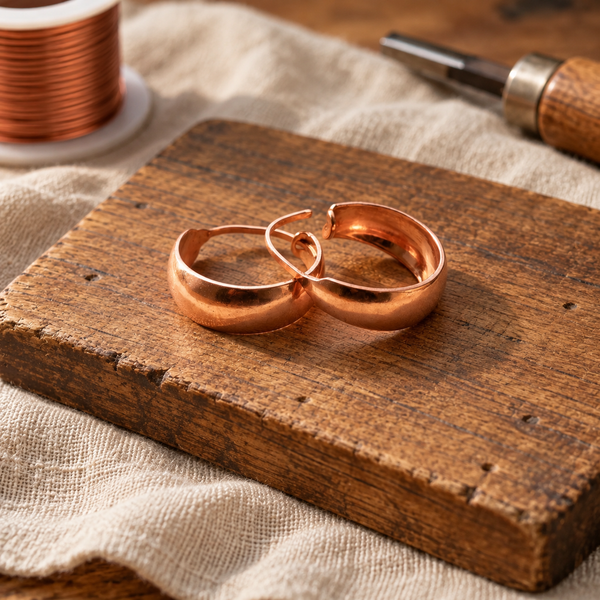 dell copper earrings