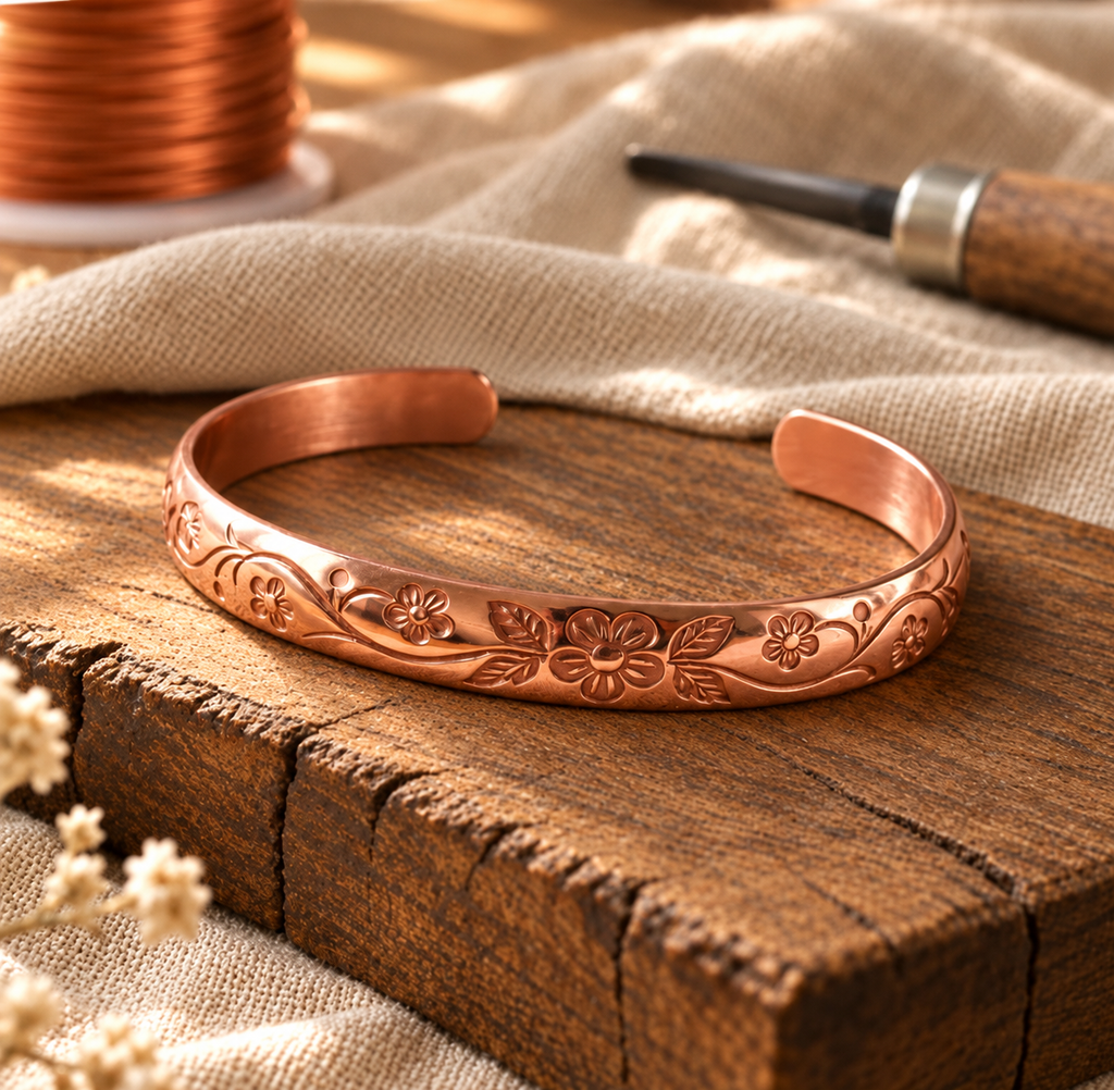 bloom copper bracelet