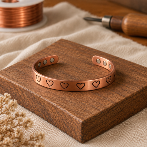 hearth copper bracelet