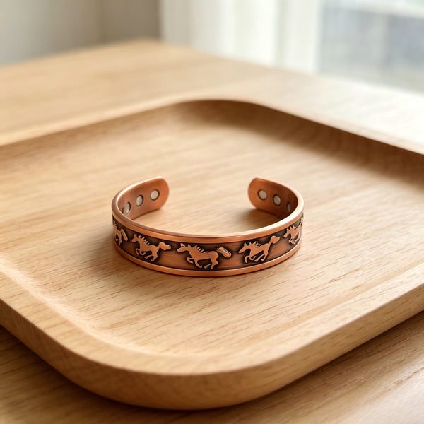 horse copper bracelet