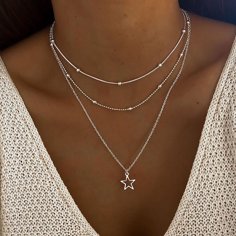 vintage star necklace