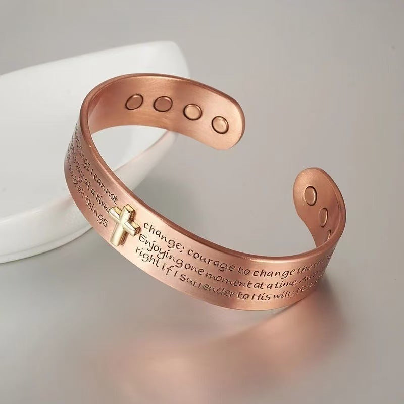 faith copper bracelet