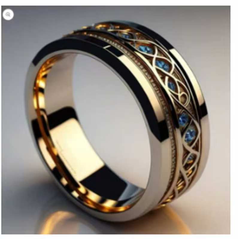 golden infinity ring vintage