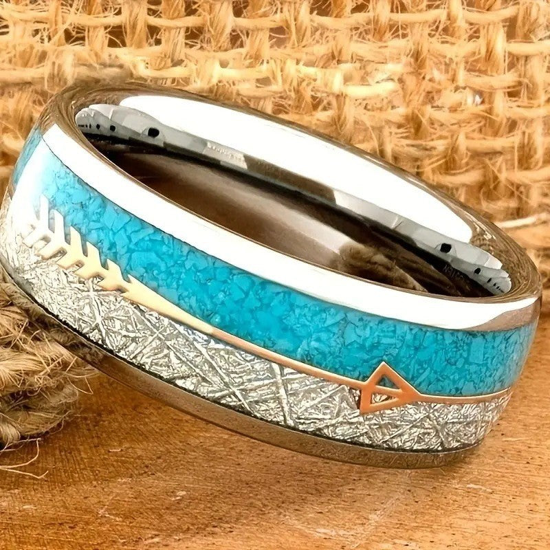 antique enamel silver ring