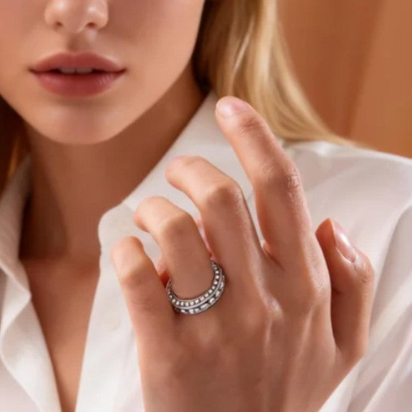 infinity gold chain ring
