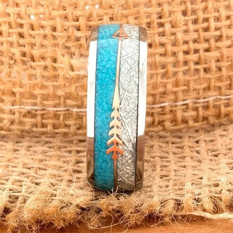 antique enamel silver ring