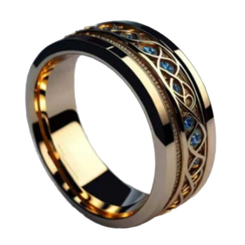 golden infinity ring vintage