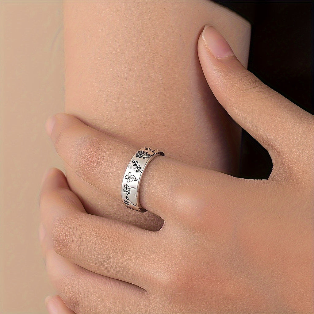 minimalist silver ring