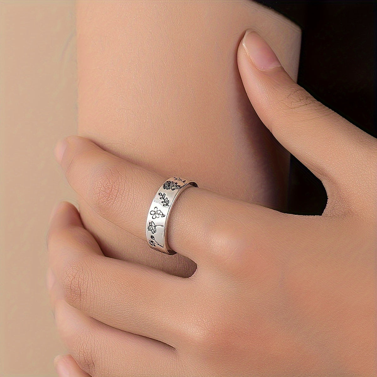 minimalist silver ring