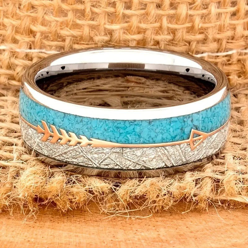 antique enamel silver ring