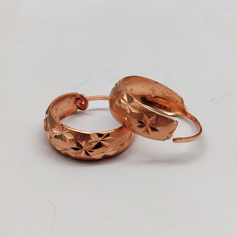 dew copper earrings