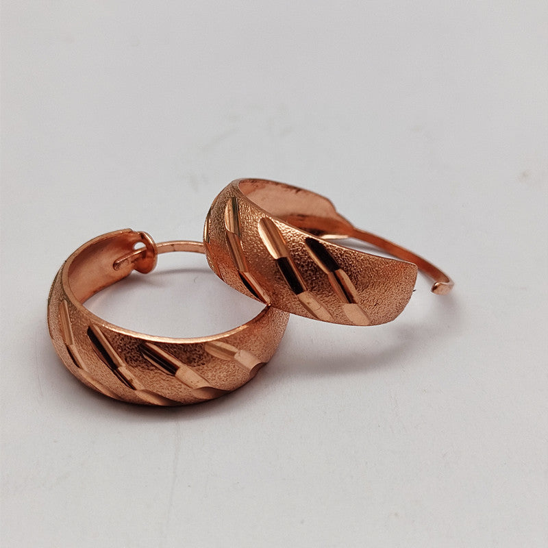 dew copper earrings