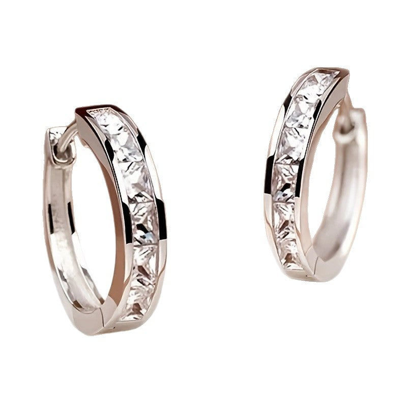 elegant gold and crystal earrings
