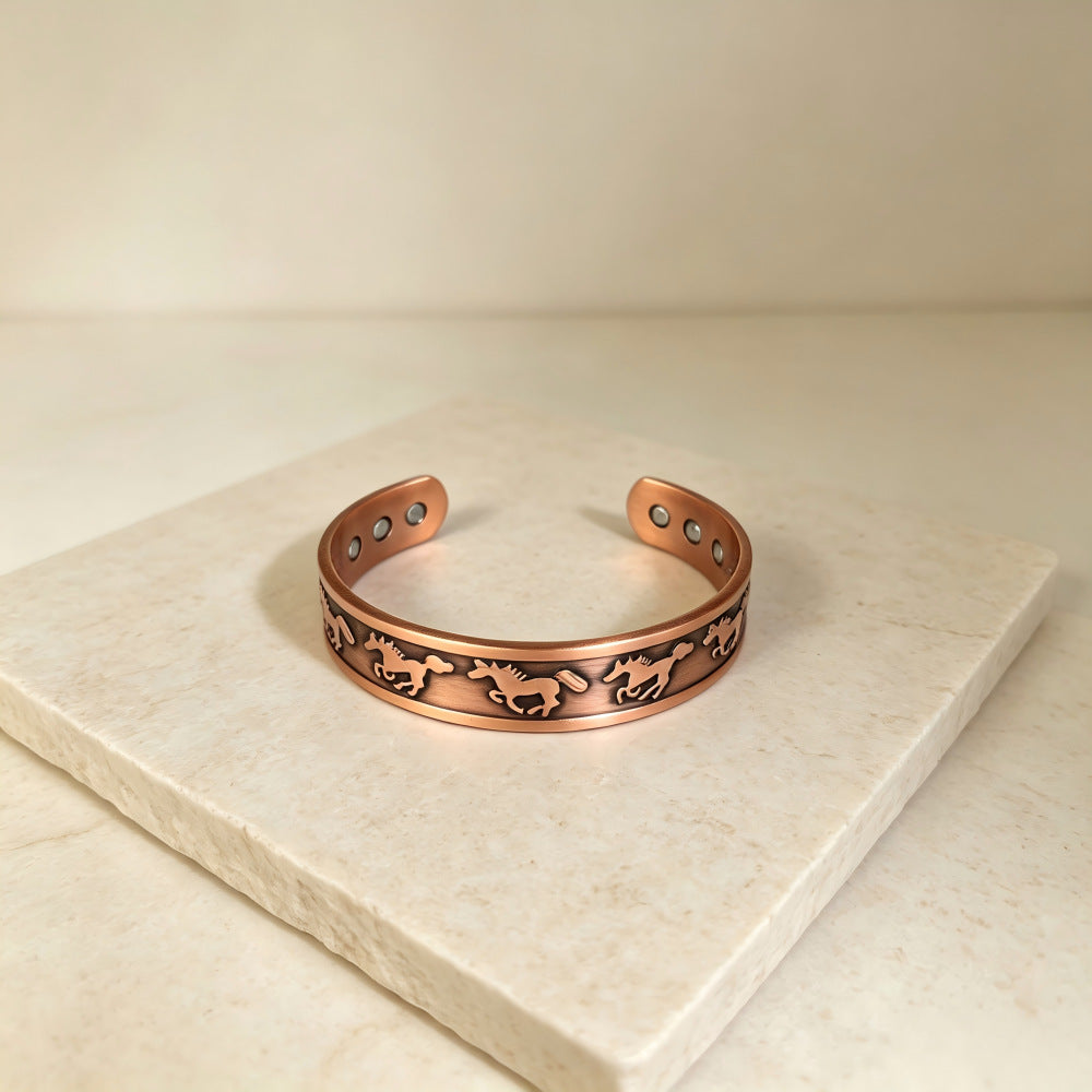 horse copper bracelet
