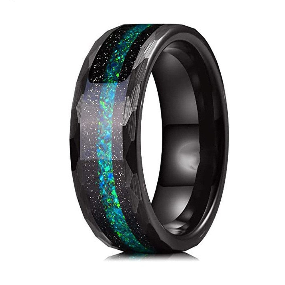 stellar emerald facet ring