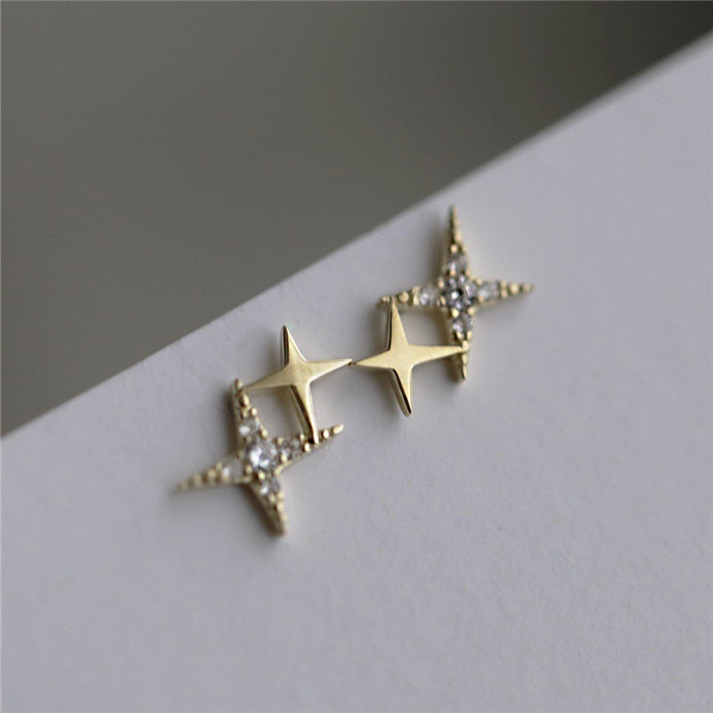 shimmering star earrings