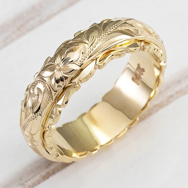 gold infinity link ring