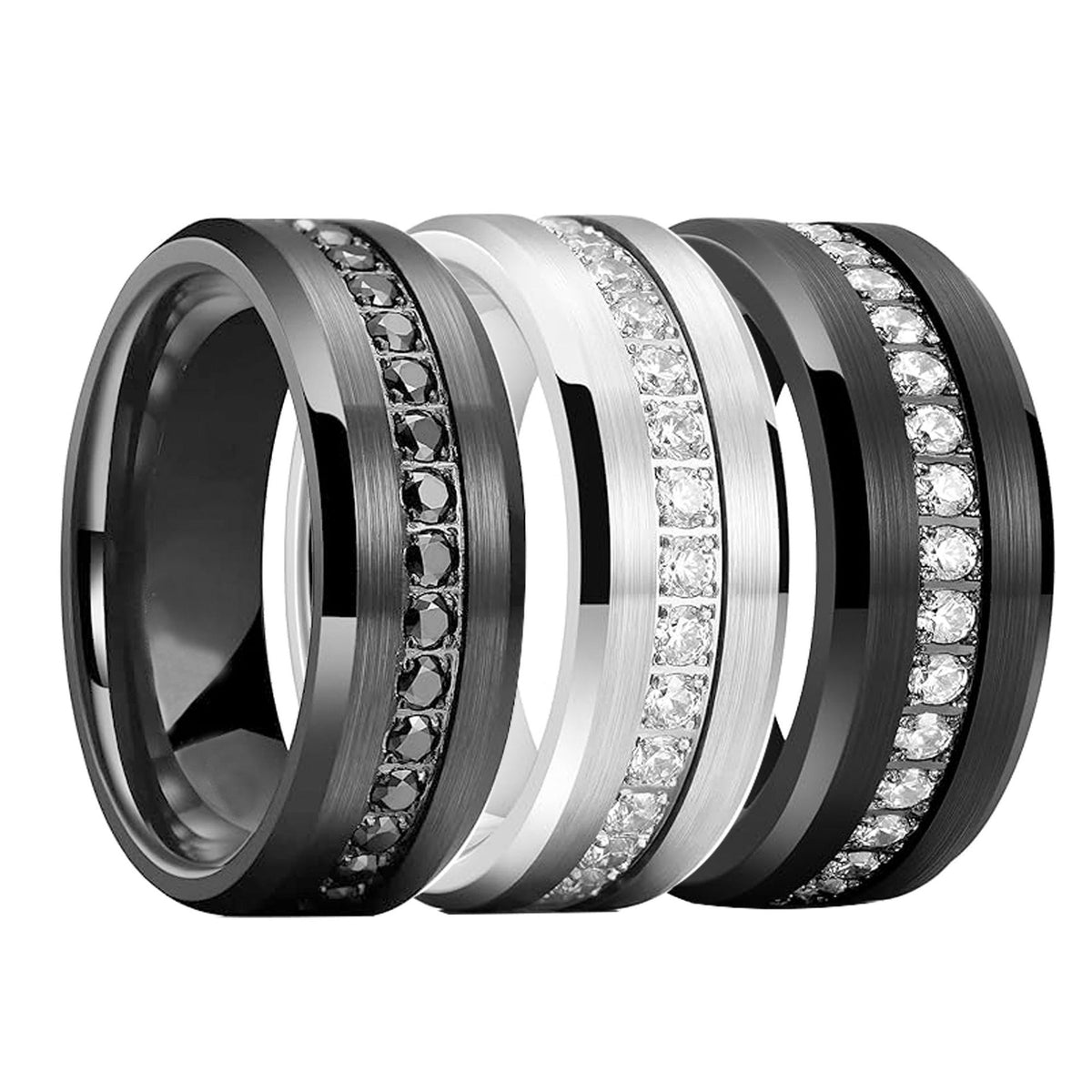 midnight silver edge band