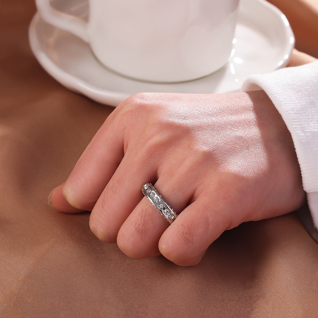 infinity gold chain ring
