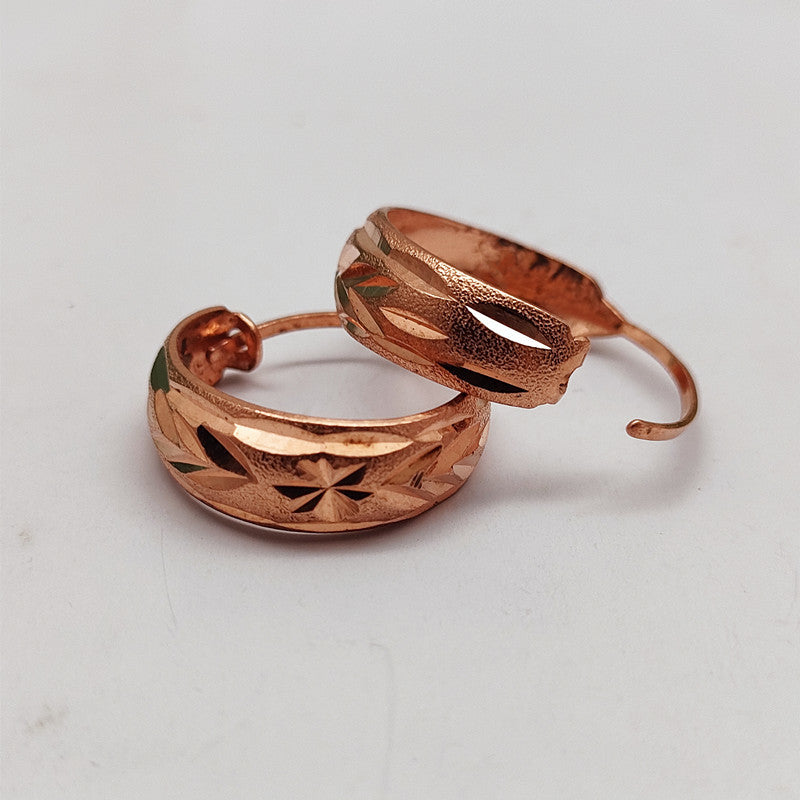 dew copper earrings