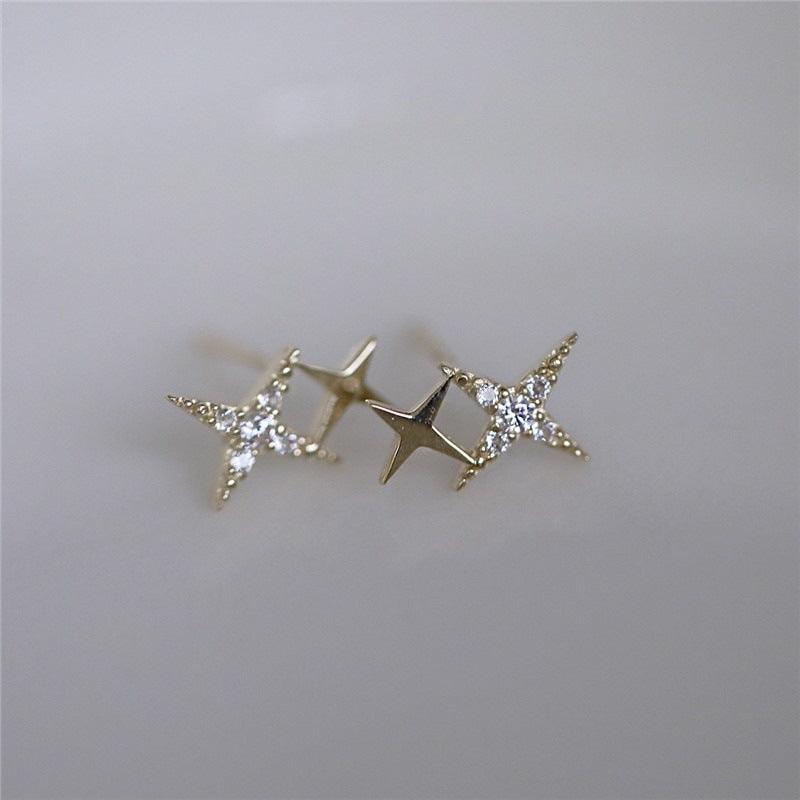 shimmering star earrings