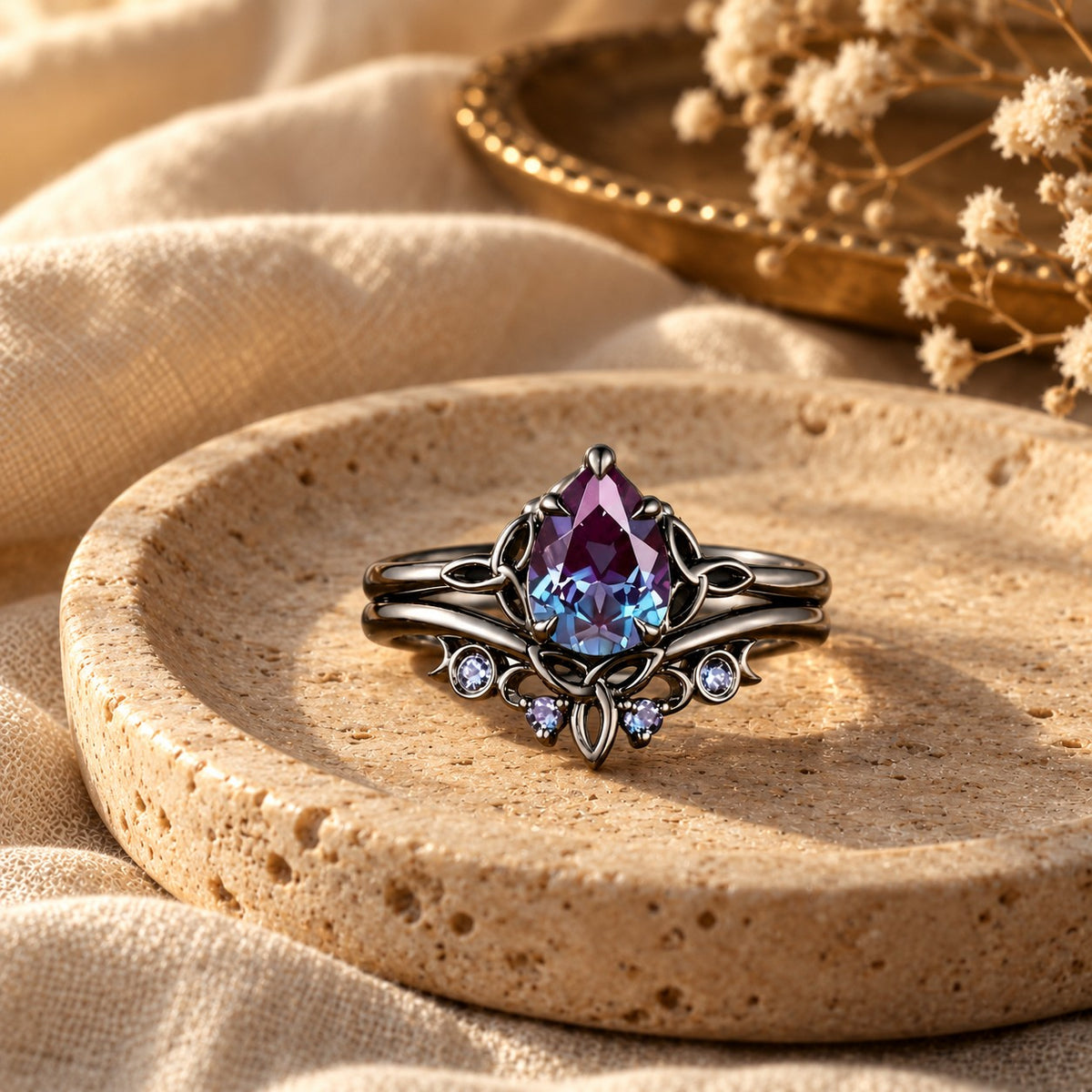 Amethyst Layers Ring