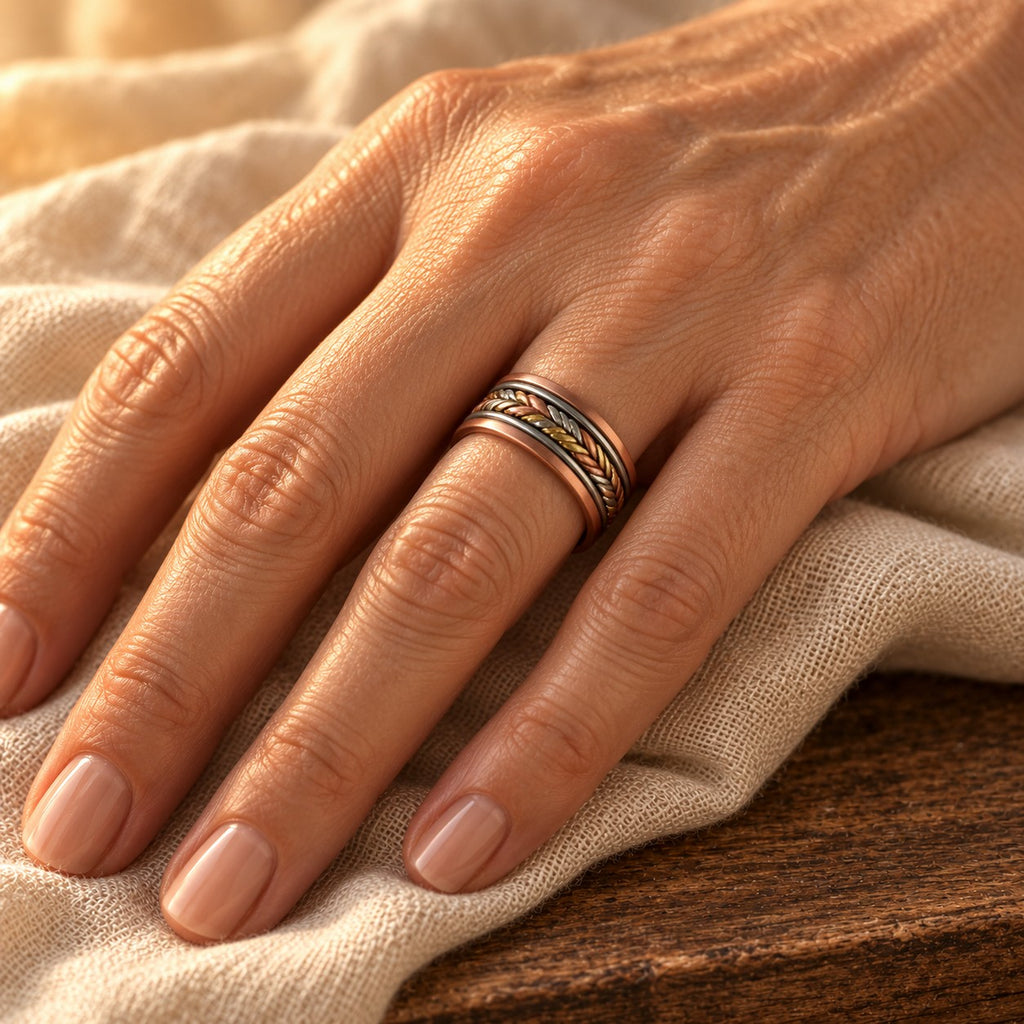 Braid Copper Ring