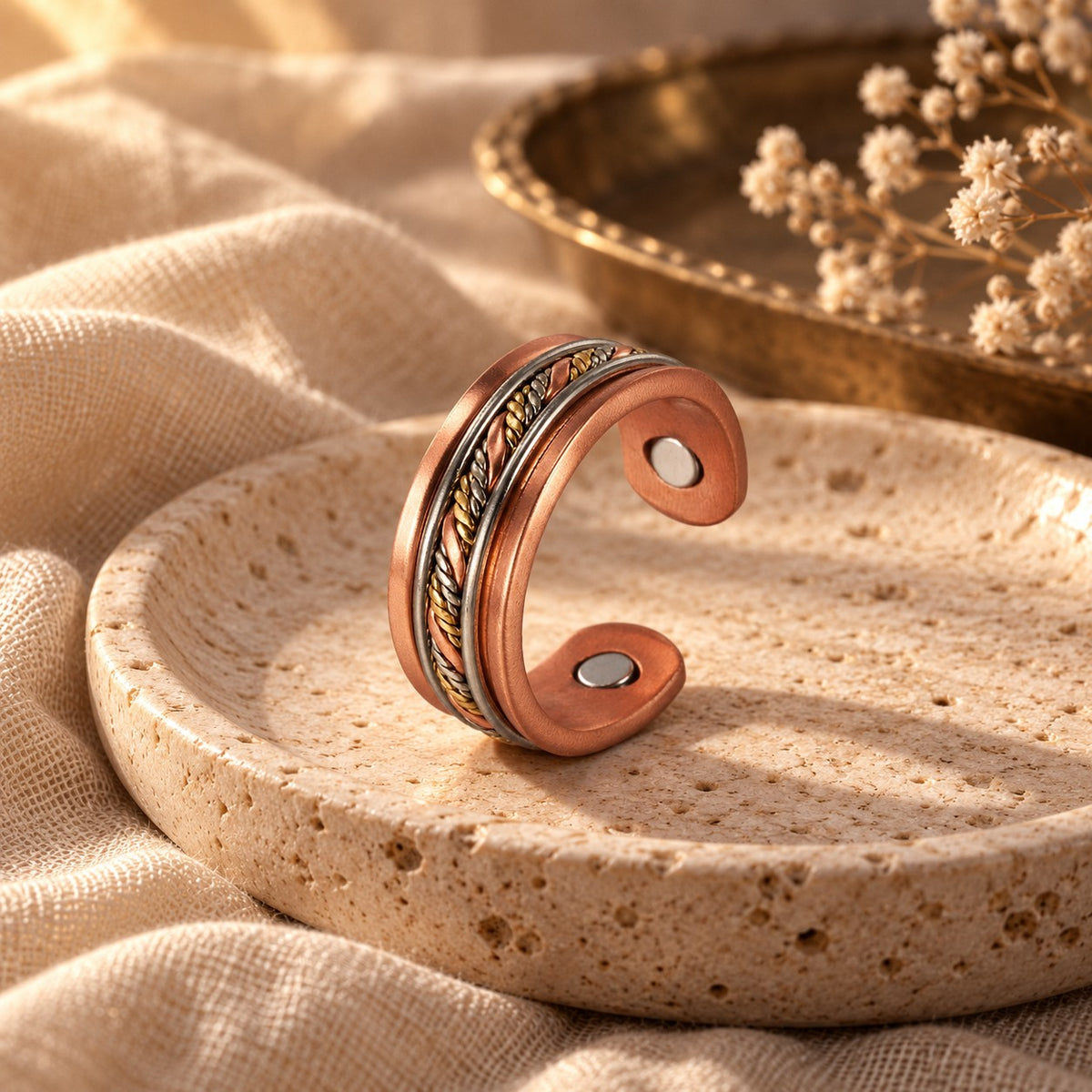 Braid Copper Ring
