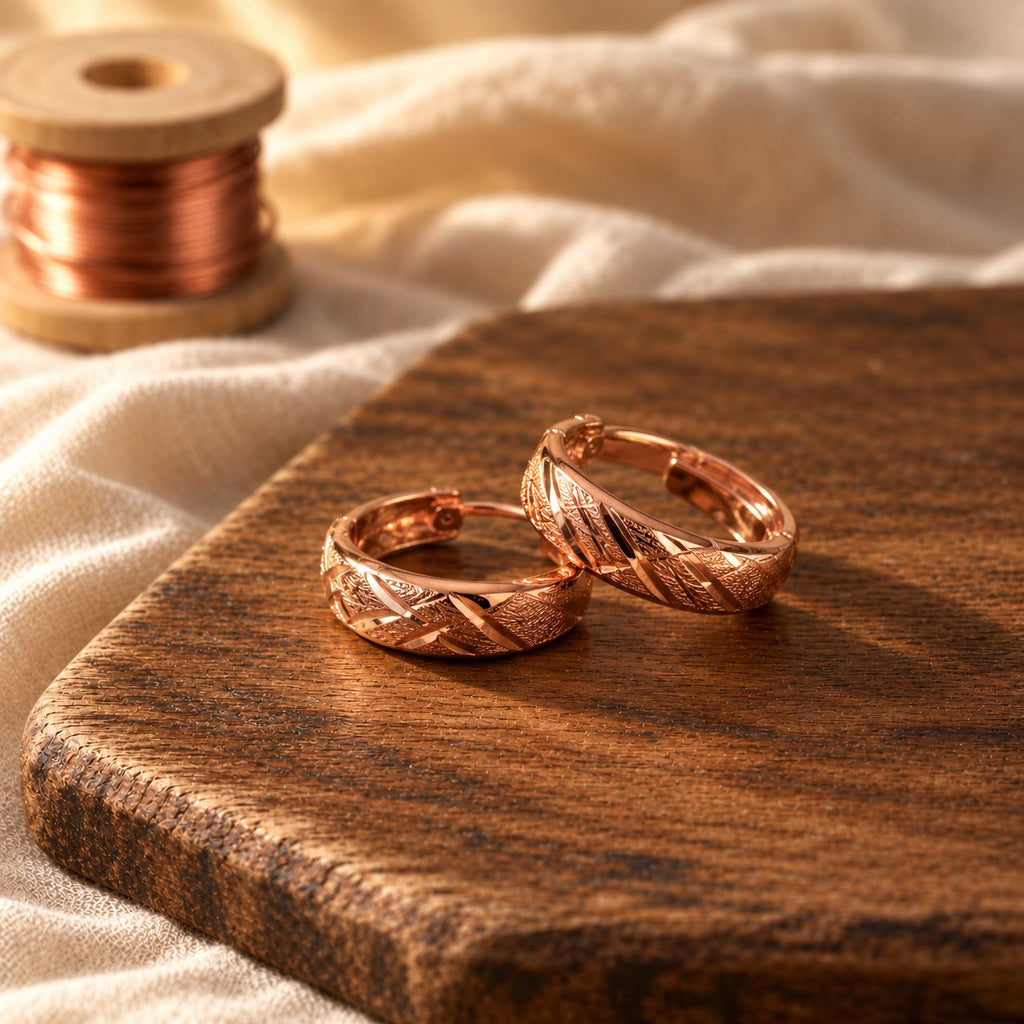 Dew Copper Earrings