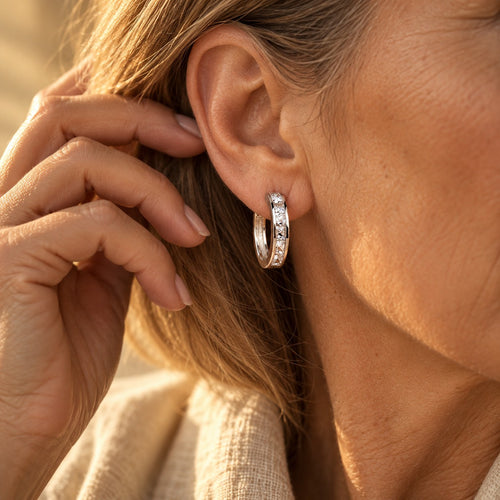 Elegant Gold and Crystal Earrings