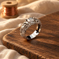 Exotic Crystal Silver Ring