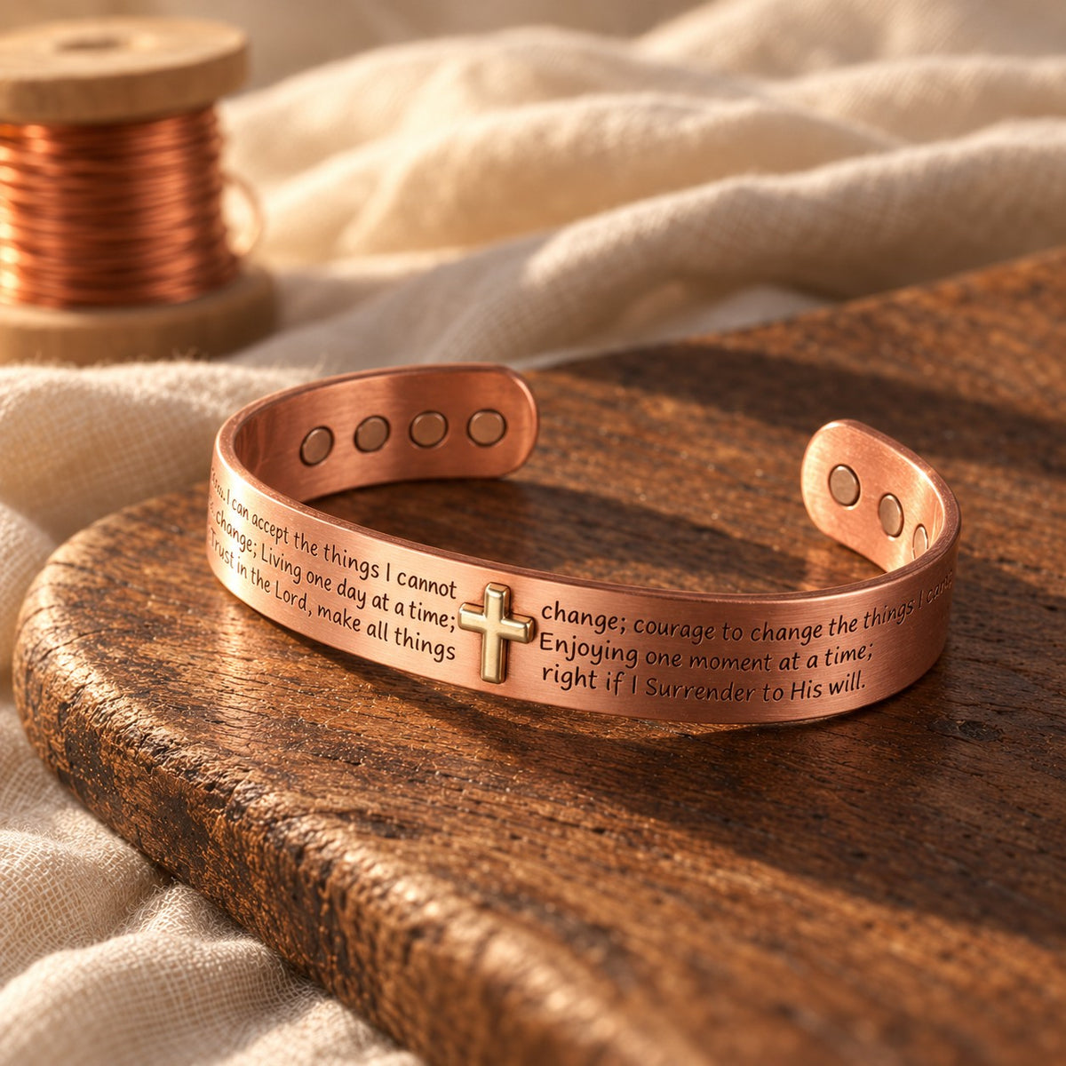 Faith Copper Bracelet