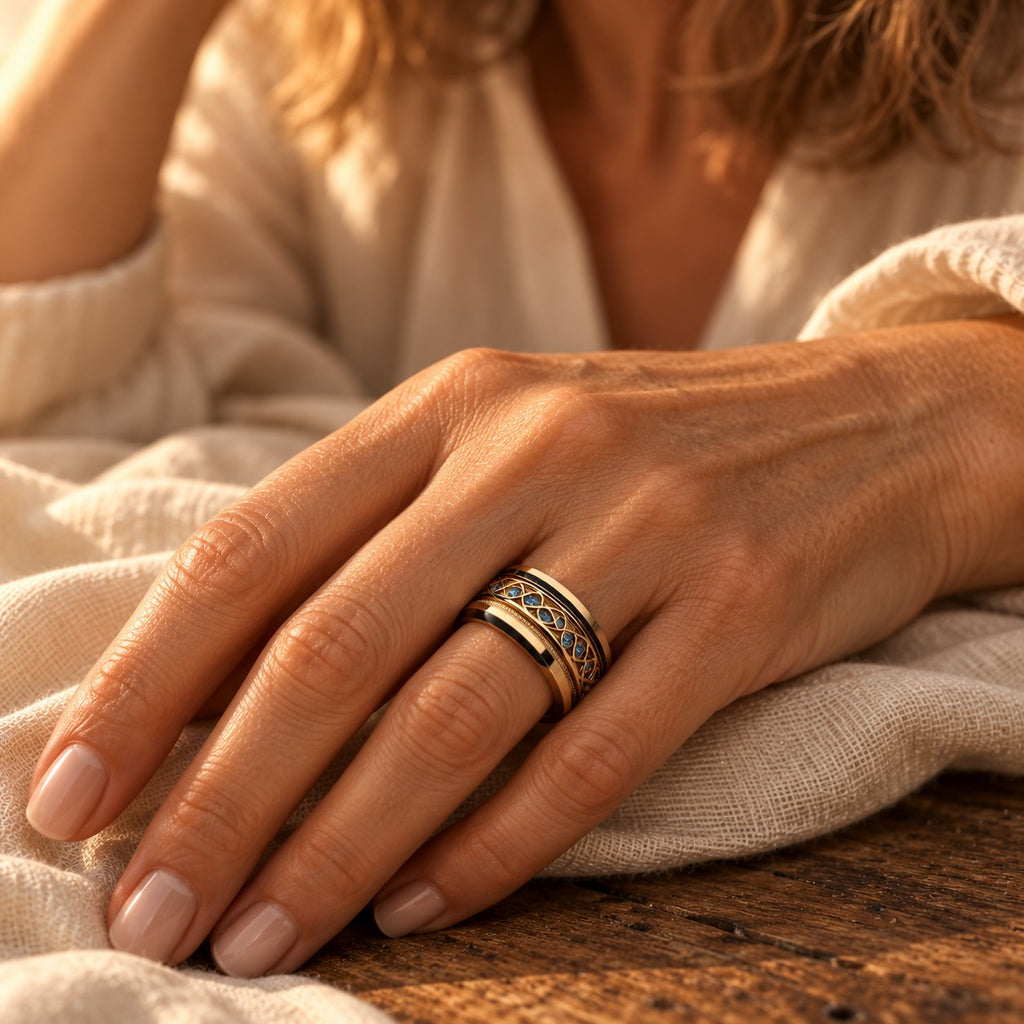 Golden Infinity Ring Vintage