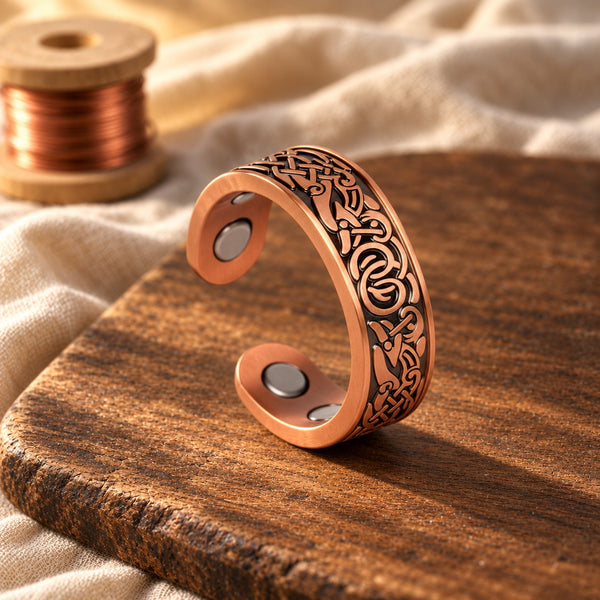Knotwork Copper Ring