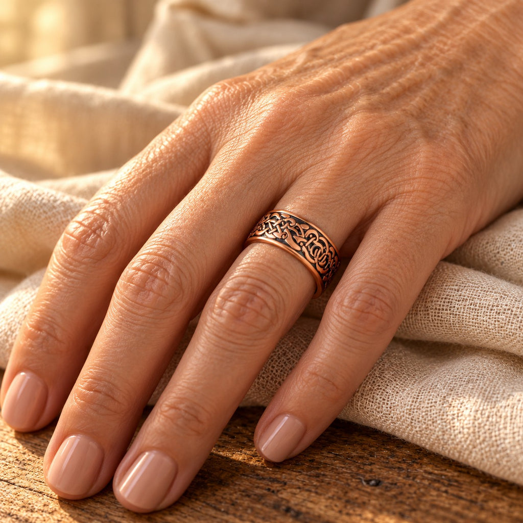 Knotwork Copper Ring