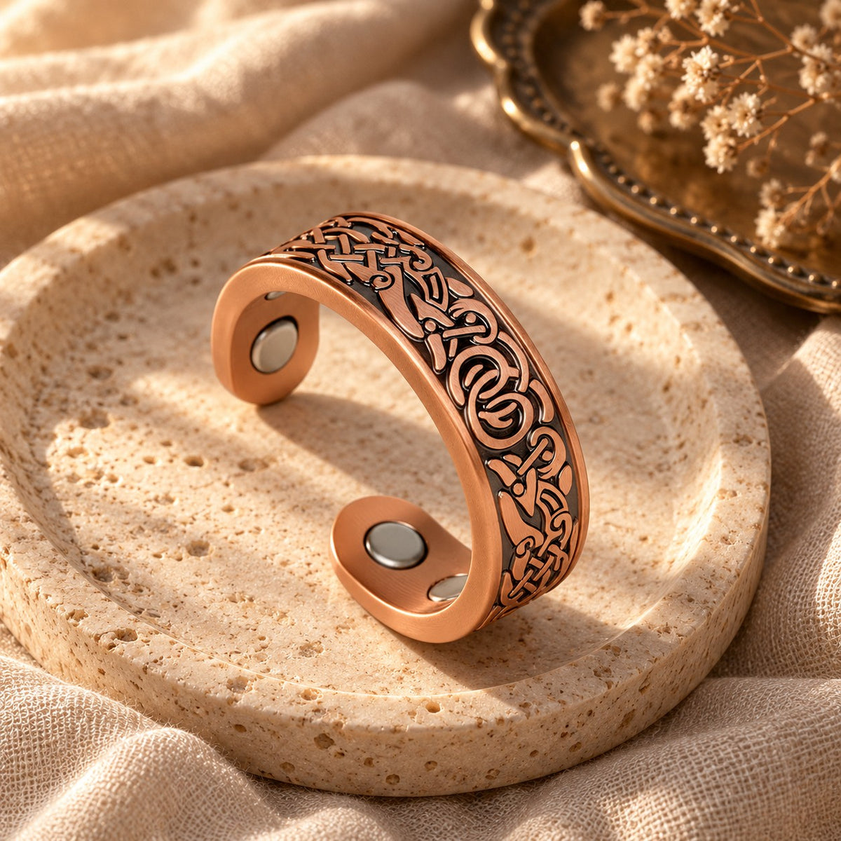 Knotwork Copper Ring