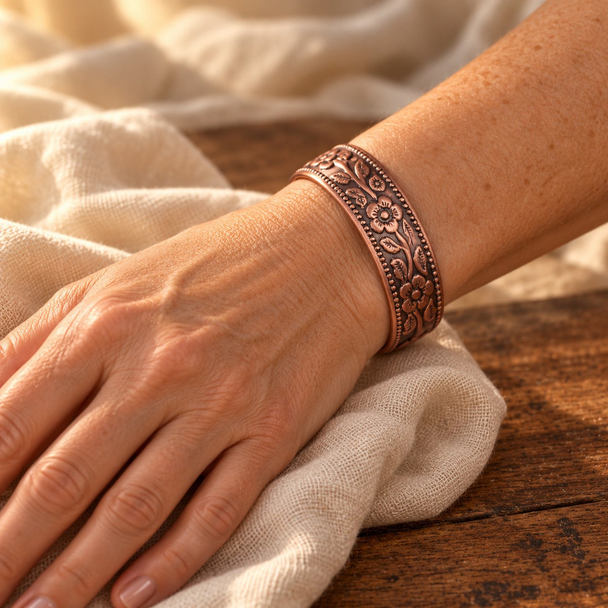 Plum Copper Bracelet