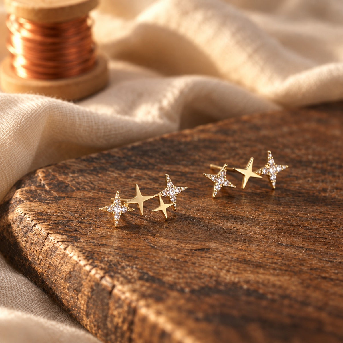 Shimmering Star Earrings