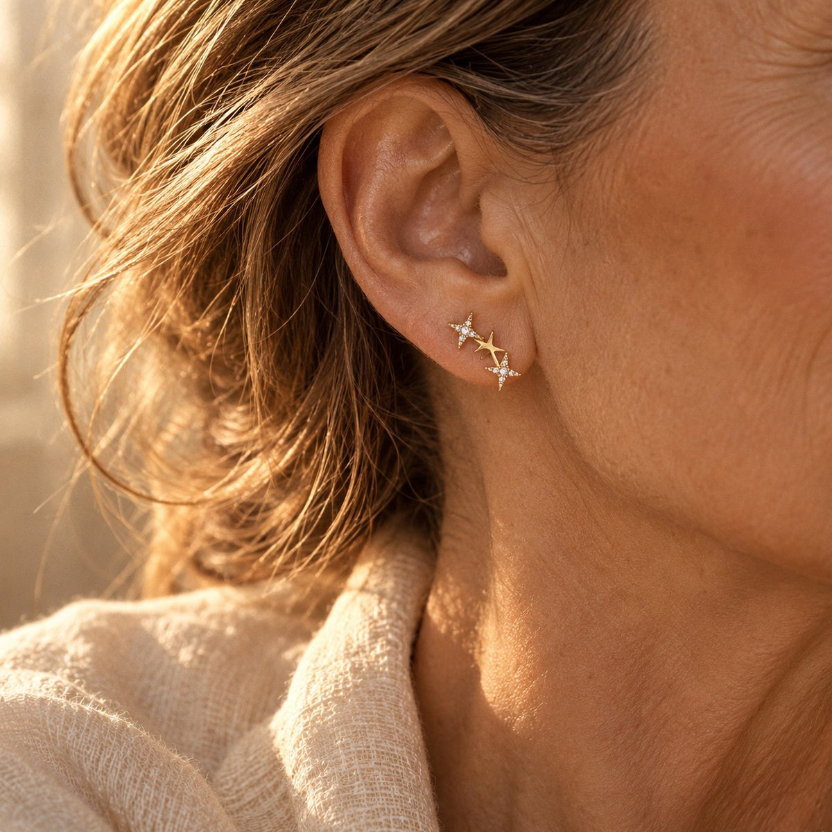 Shimmering Star Earrings