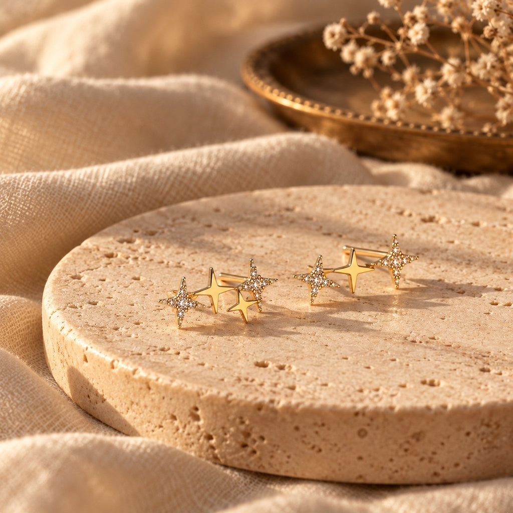 Shimmering Star Earrings