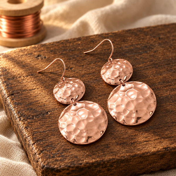 Solstice Copper Earrings