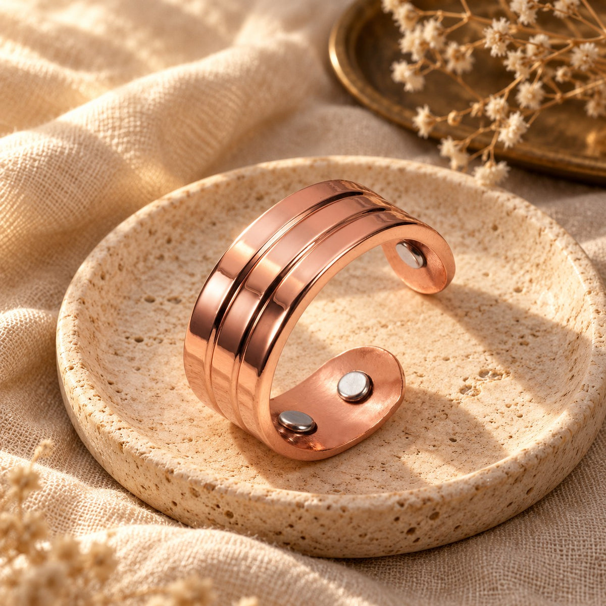 Trine Copper Ring
