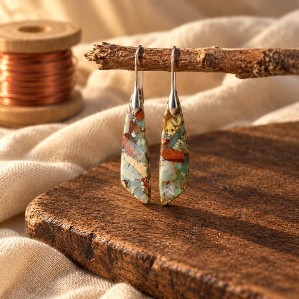 Unique Natural Stone Earrings
