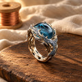 Vintage Golden Ocean Ring