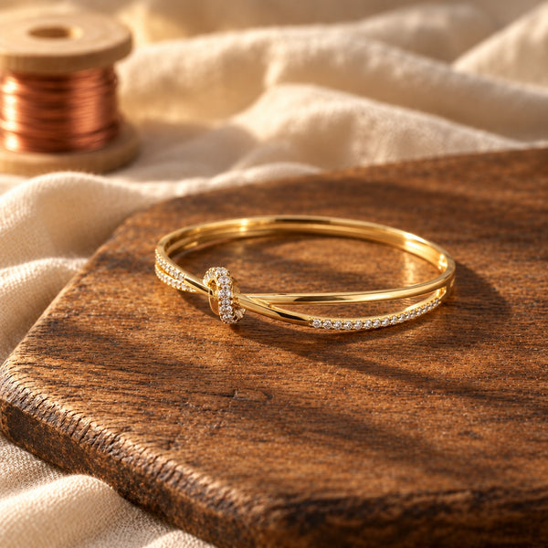 Vintage Golden & Silver Twist Ring