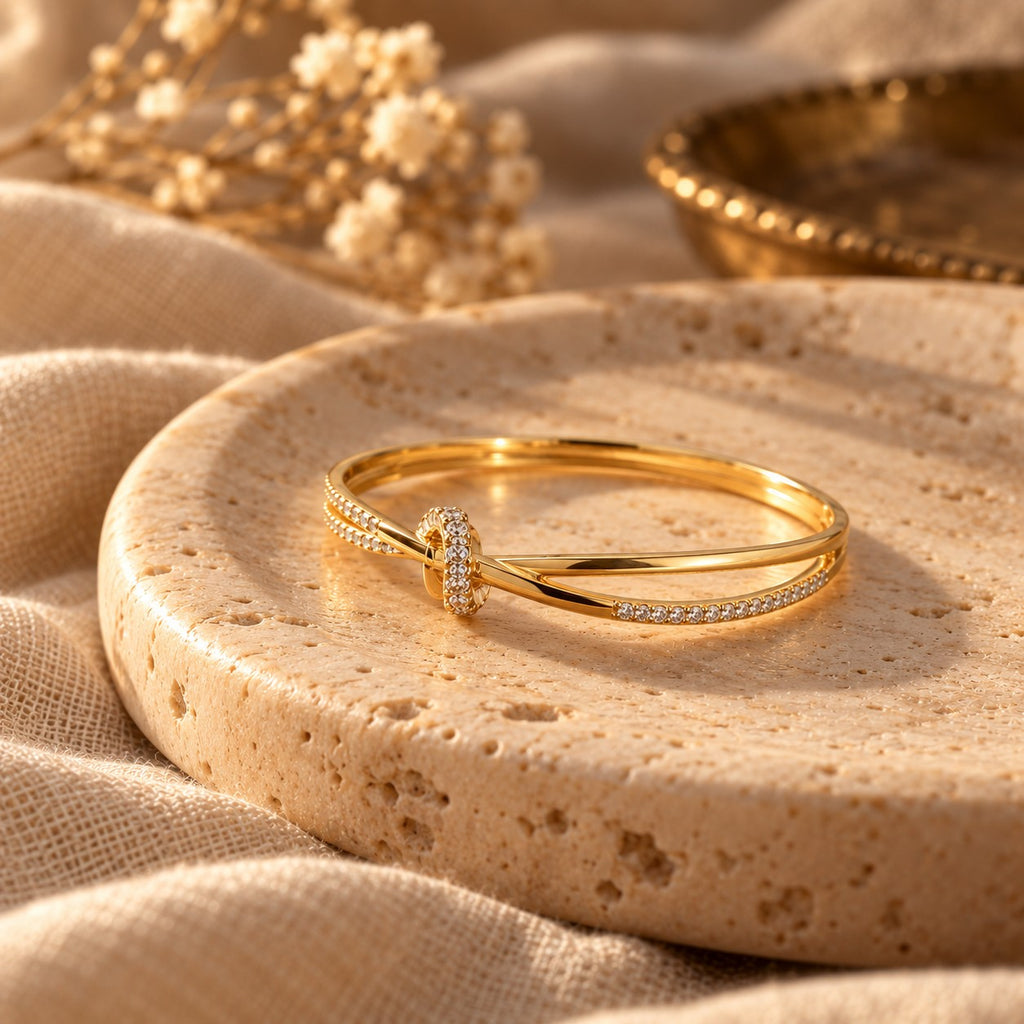 Vintage Golden & Silver Twist Ring